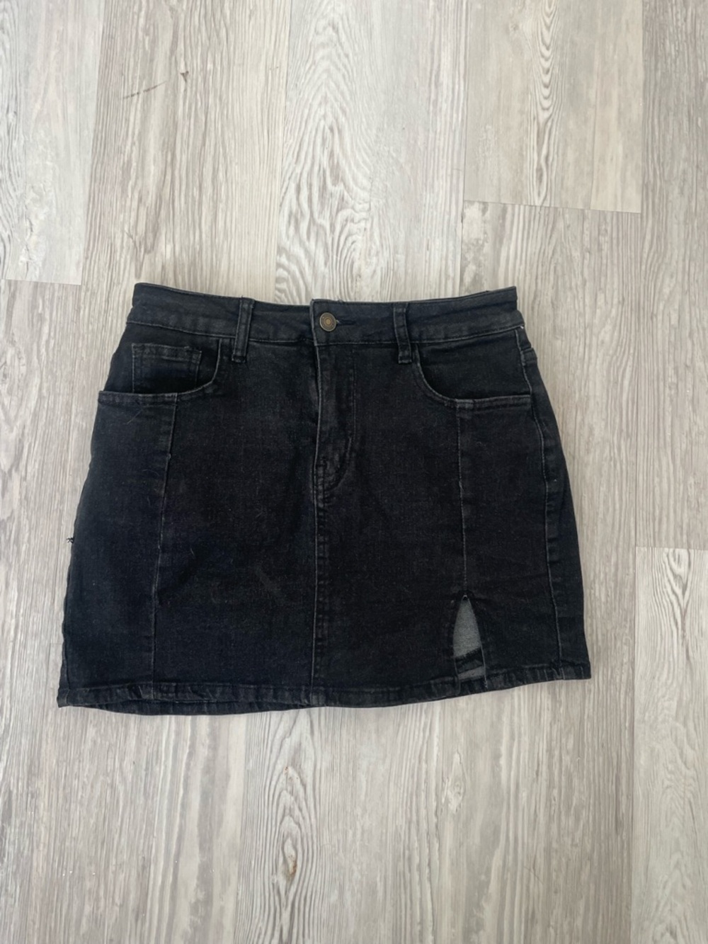 Black Skort with Front Slit
